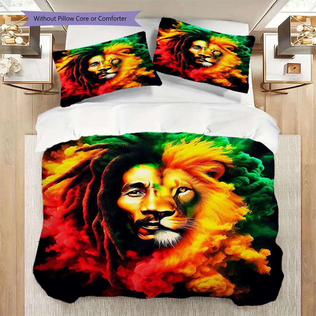 Harmony Peace Bedding (1 * duvet cover + 2 * pillowcase, without core) 2D Flat Bedding set Duvet cover and pillowcase Christmas birthday gift