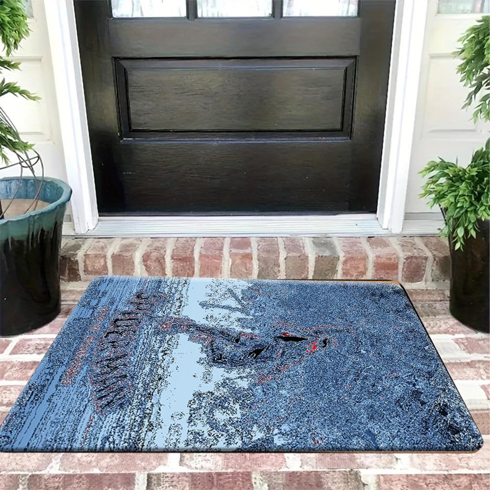 1pc Flannel Rug with Marvel Superheroes Design, Bathroom Mat, Multiple Sizes Available, Multi-functional for Daily Use, Suitab