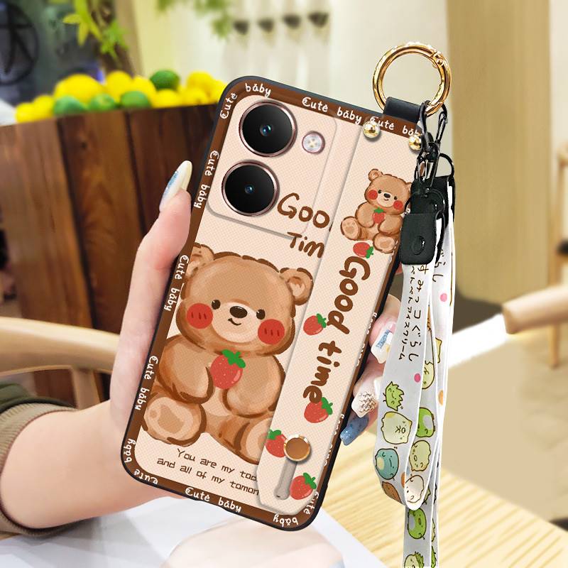 Shockproof Silicone Phone Case For Realme P3 Ultra 5G Anti-dust Protective Kickstand Cute Soft Case Anti-knock Ring