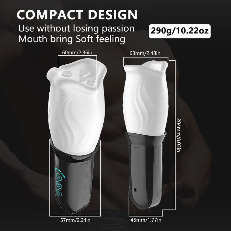 Male Masturbator Oral Sex Trainer Vibrator Sex Toys for Men Vagina Real Pussy Adult Delay Automatic Climax Glans Stimulate Man