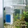 Wall-Mounted Fish Tank Filter Silent Oxygen Pump Rainy Sponge Filter  Small Aquarium