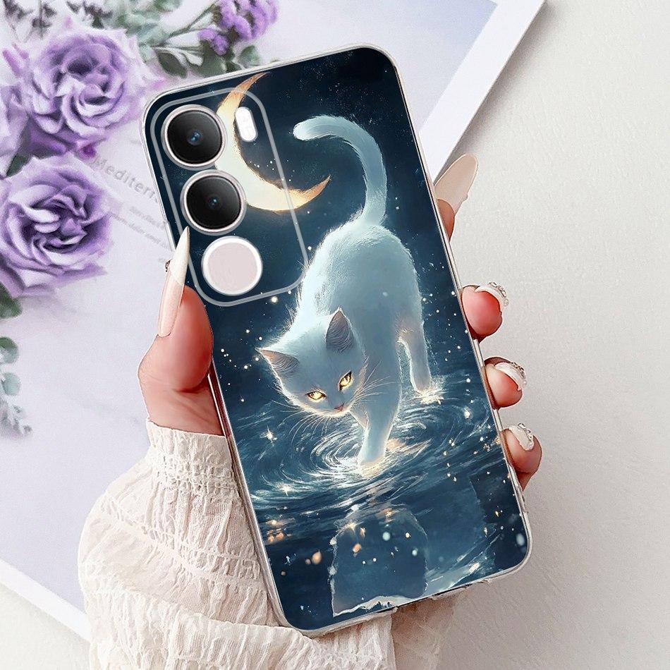 For Vivo Y19S V2419 Elegant Floral Butterfly Painting Phone Case For Vivo Y19s Y 19S 4G Soft Silicone TPU Cases
