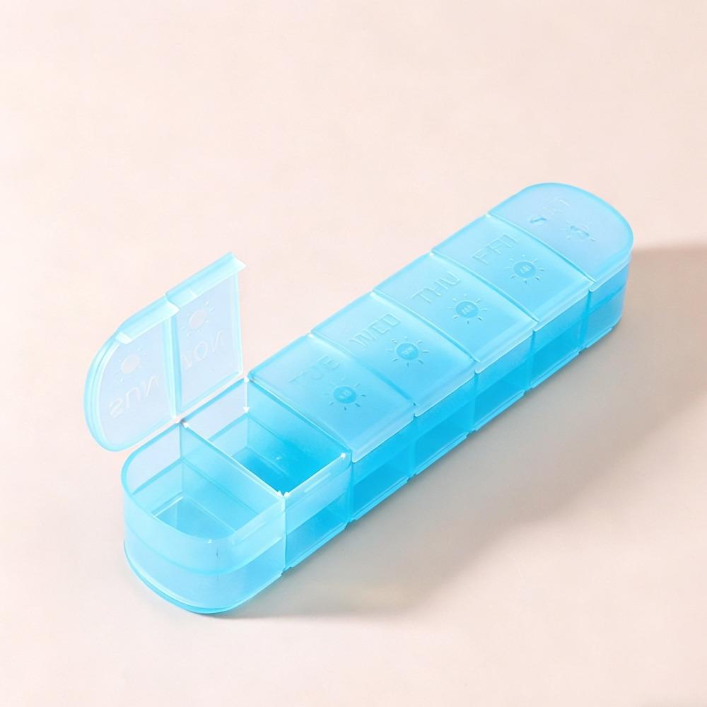 New Premuim Weekly Portable Pill Box Case Storage Organizer Container 7 Days Twice A Day 14 Grids for Vitamin Medicine Fish Oils