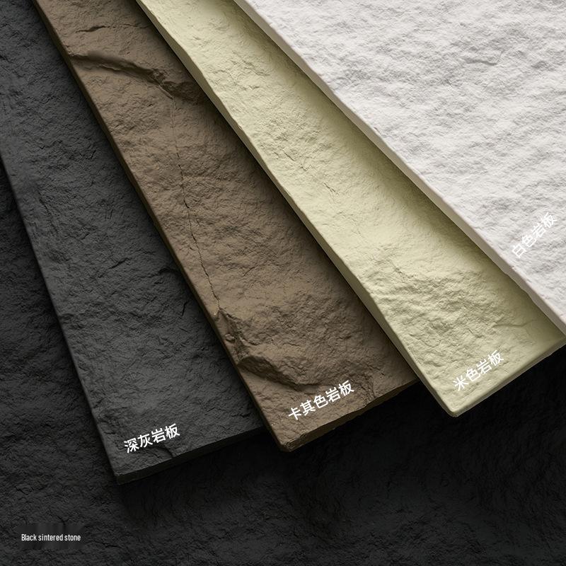 3D Stone Pattern Background Board for Black & White Food Photography - High-Grade Slate Feel