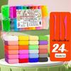 Children's DIY Playdough Kit: 12/24/36 Colors - Large Hand-Modeling Pack