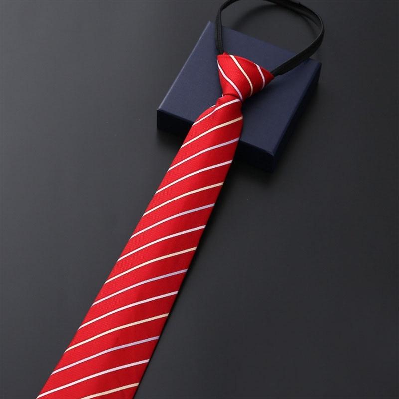 Male Zipper Design Neck Tie for Business Necktie Formal Suit Accessories
