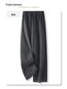 Gray High-Waisted Wool Wide-Leg Pants - Women's 2024 Autumn/Winter Collection