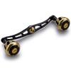 HEIGHTEN Snellehåndtak med 32 mm knott for Abu Garcia Universal Baitcasting-sneller Hjulserie 130/120 mm Shimano, Daiwa, (Svart gull) (528)