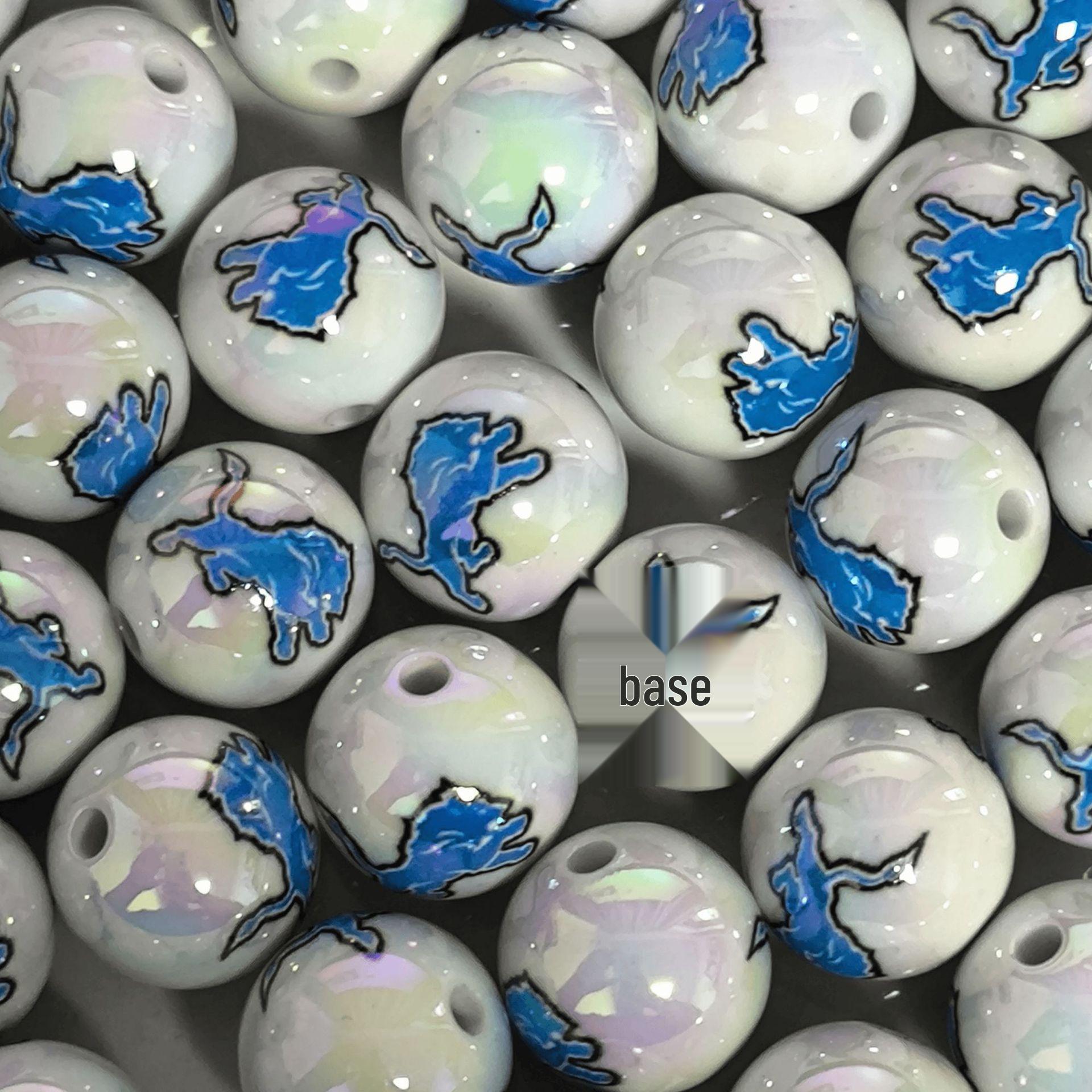 Hot Sale Lion Team Acrylic Beads for DIY Beaded Pen Accessories