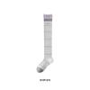 Slimming Grey Calf Socks for Spring & Summer, Breathable Long Socks with Miu Bud Opening, Ideal for Argan Shoes