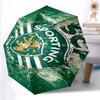 Printed Sporting CP logoPrinted Folding Umbrella,Outdoor,Leisure,And Travel Umbrella,Durable Umbrella Fabric,Birthday And Holiday Gift