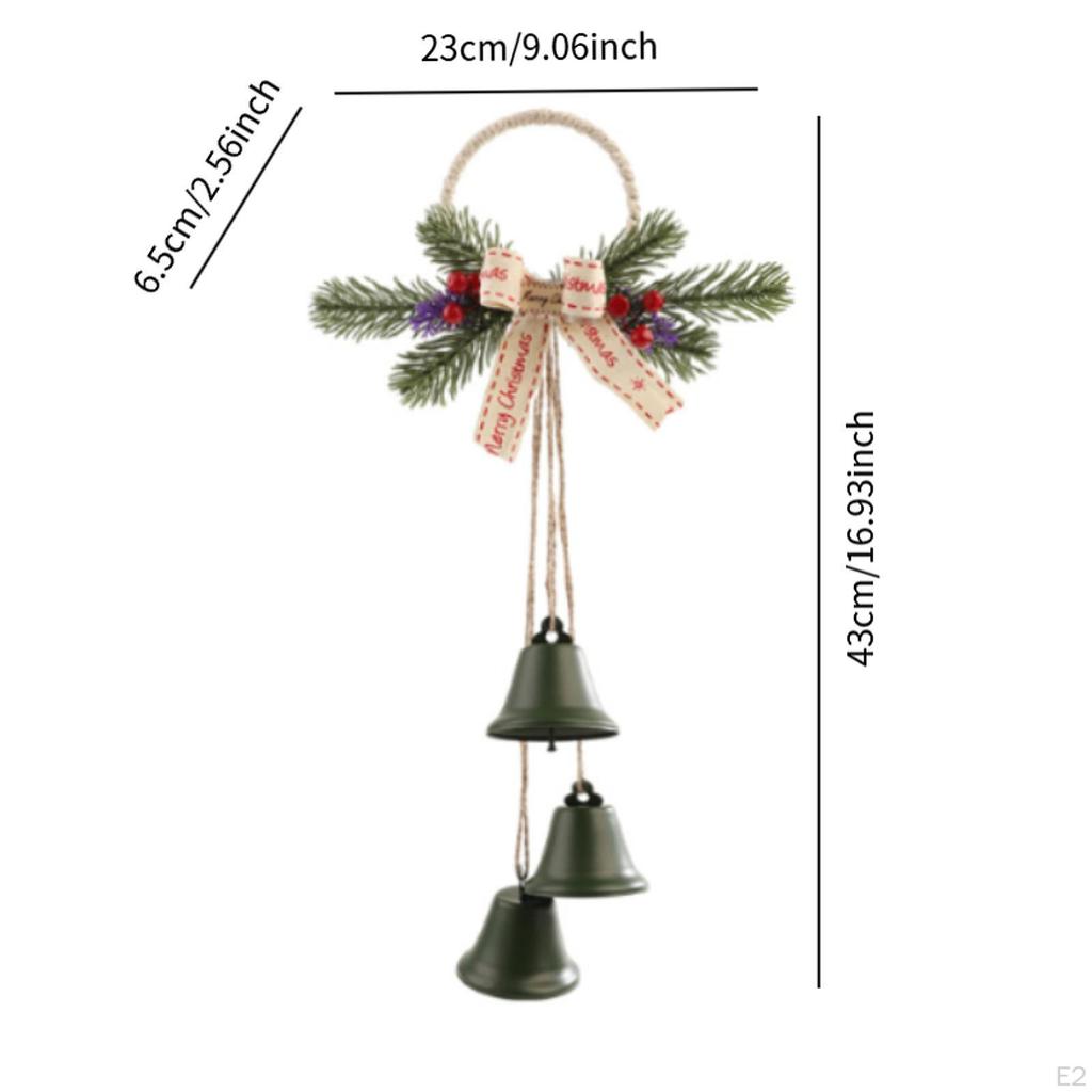 Christmas Bell Decoration Hanging Ornament Xmas Tree Decor Pendant for Door