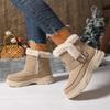 Fashion 2025 Winter New Velvet Snow Winter Thickened Warm Women's Mid-barrel Cotton Boots
