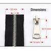 No. 5 Double Open End Metal Zipper for Down Jackets with Plastic Teeth and Sun Protection
