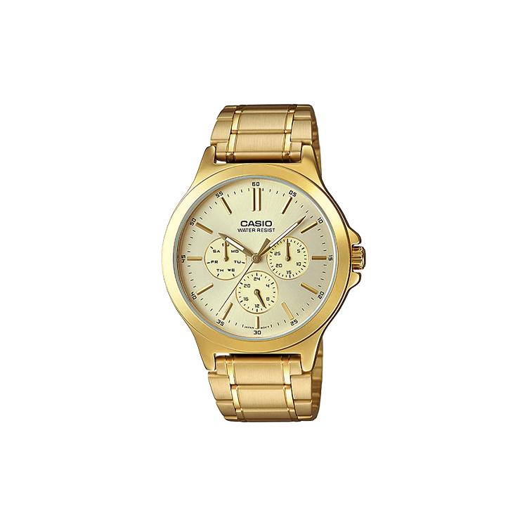 CASIO Women s Standard Series Yellow Watch LTP-V300G-9A LTP-V300G-9A Gold Dial