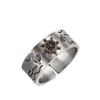 Adjustable Open Ring Men Women Vintage Nautical Anchor Design Geometric Minimalist Statement Jewelry