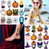 54pcs Temporary Tattoo Witch Temporary Tattoo Stickers Cauldron Eyeball Cartoon Spider For Men Women Arms
