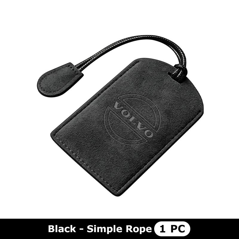 Suede Car NFC Card Key Cover Fob Case Protector Holder Shell For Volvo V60 V50 V40 S80 S60 S90 C40 XC40 V70 XC70 XC60 XC90