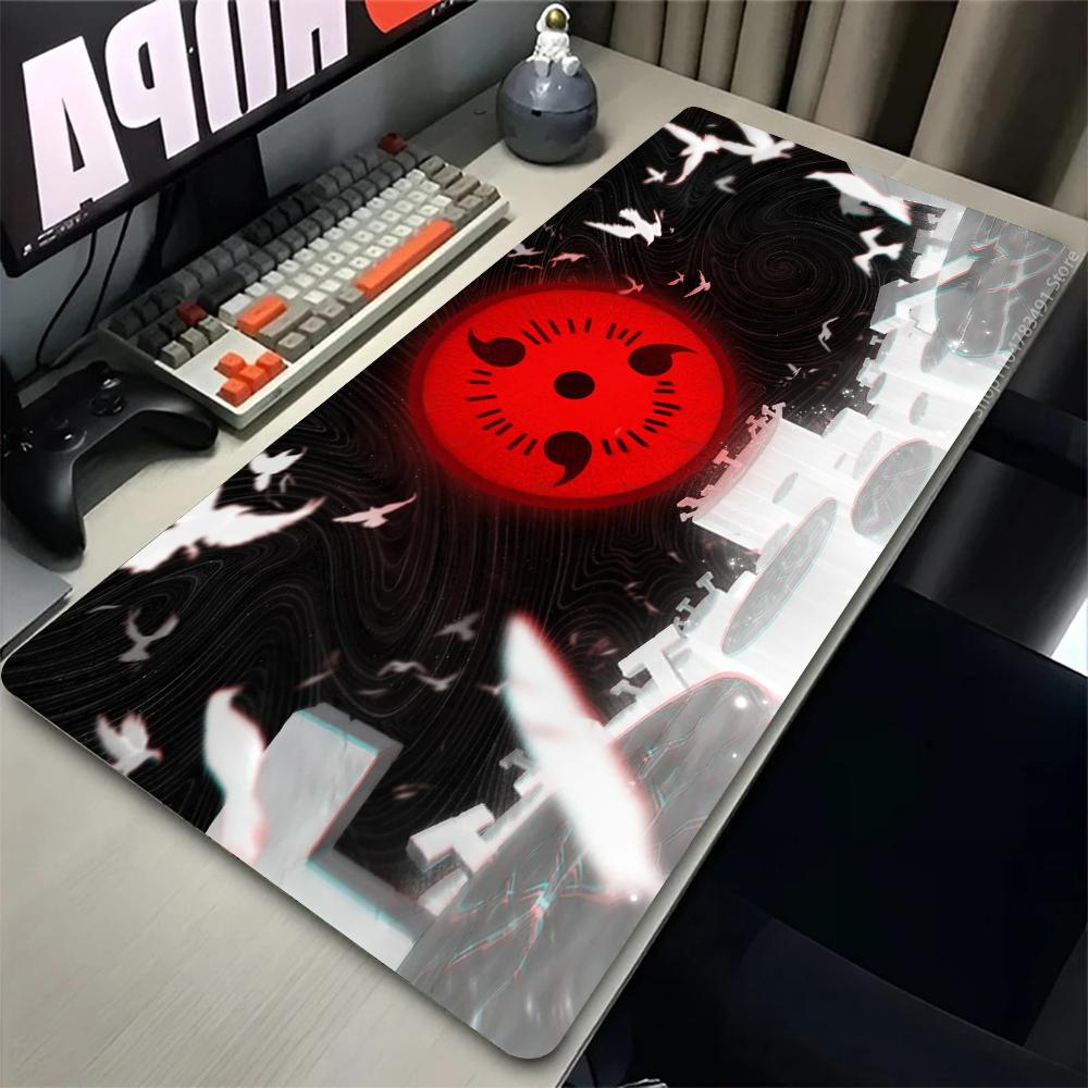 Großes Mauspads PC Speed Für E-Sport-Spieler Laptop Computer Tastatur Schreibtischmatte Mousepad Uchiha Itachi Madara NNaruto Uzumaki