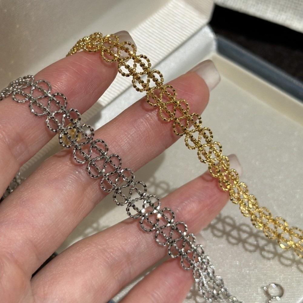 Exquisite Metal Lace Bracelet Light Luxury Metal Jewelry Geometry Bracelet Fashion Bracelet Gifts