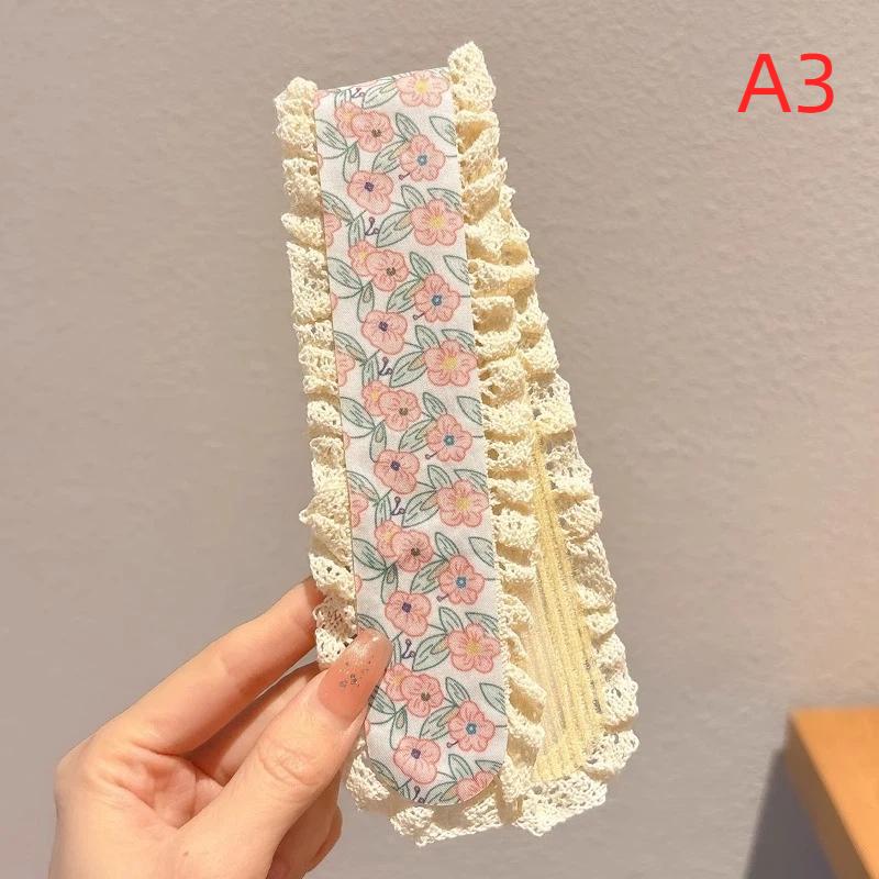 Broken Hair Arrangement Artifact Children'S Pastoral Style Headband Knitted Bangs Stickers Broken Flowers Girls Hair Stickers