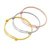 Cross-Border Exclusive Stainless Steel Twisted Rope Sliding Bangle, Retractable Bracelet Jewelry.