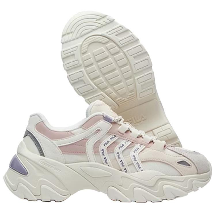 Fila SOFIA 2 Textile, Synthetic Leather Low Top Chunky Sneakers Women's White Pink F12W231170DGR