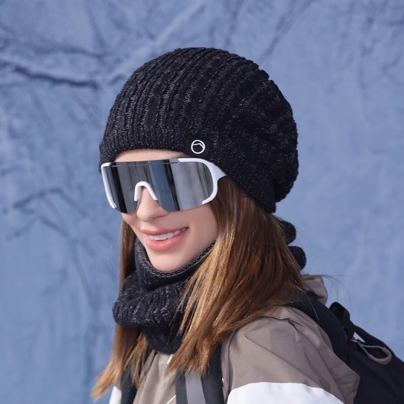 Knit Hat And Scarf Set For Women With Fleece Lining Winter Warmth And Protection