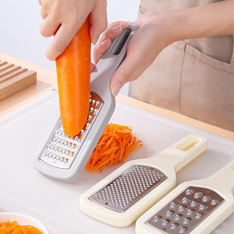 Save Time 3 In 1 Carrot Grater Multifunctional Wipe Evenly Cheese Grater Beige Convenient Vegetable Shredder Kitchen