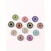 50pcs/set 14MM DIY Accessory, Modern Rhinestone Flower Shaped Garment Decoration Excipient For Dress