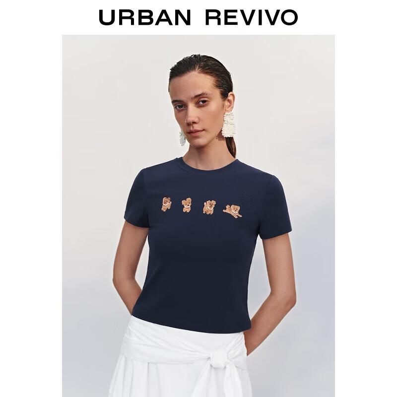 UR 2025 Women s Cute Pet Print T-Shirt S