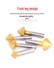 YHOK Coated Cobalt Straight Shank 90° Countersink Drill Bit for Hole Deburring