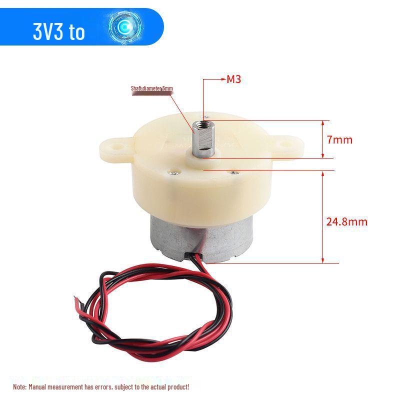 300 Gear Motor 3V-6V for Robot, Rotating Crafts, Electric Light Box - Low Speed