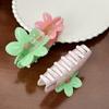 Plastic Flower Hair Clip Acrylic Large Hair Claw Creative Grab Clip  Travel