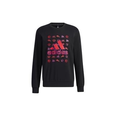 Hanorac grafic din seria CNY cu imprimeu logo, croială slim, topuri pentru bărbați, negru GR2125