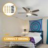 5 Sets Ceiling Fan Balancing Kit Fan Balancing Clip and Self-Adhesive Weights Kit