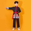 Långärmad Kungfu-uniform Kinesisk kampsportsuniform Mode Tai Chi-uniform Barn Pojkar Flickor