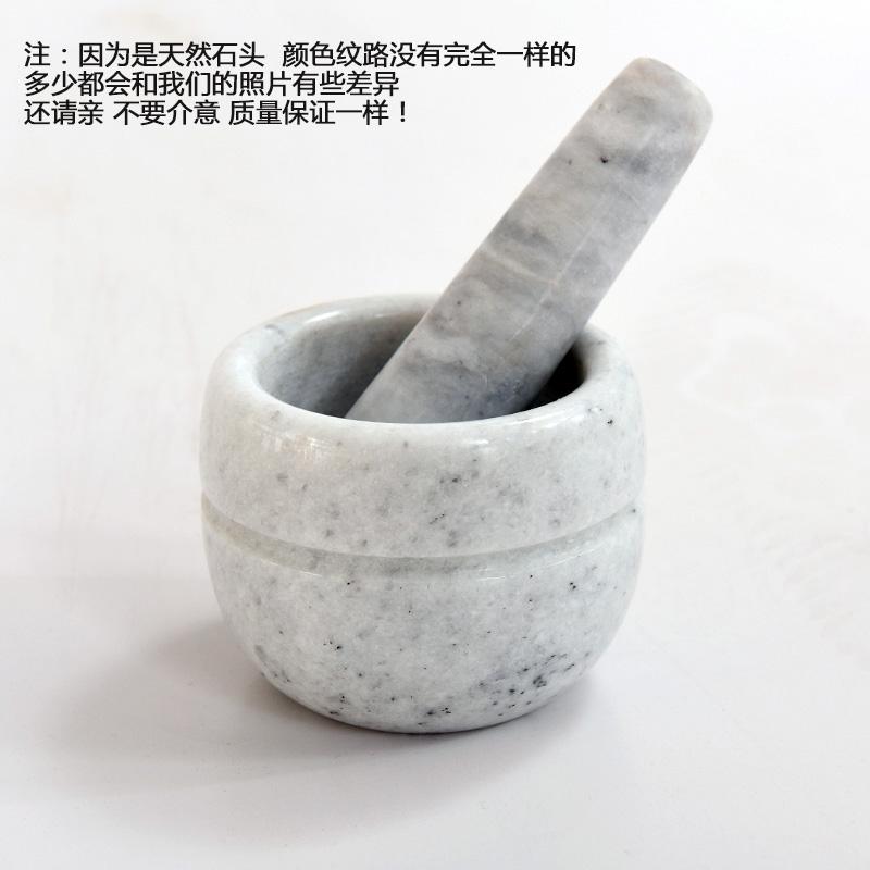 Natural Stone Durable Mortar Pestle Set Pepper Mill Garlic Crusher Pugging Pot Herbs Spice Grinder Powder Mill Kitchen