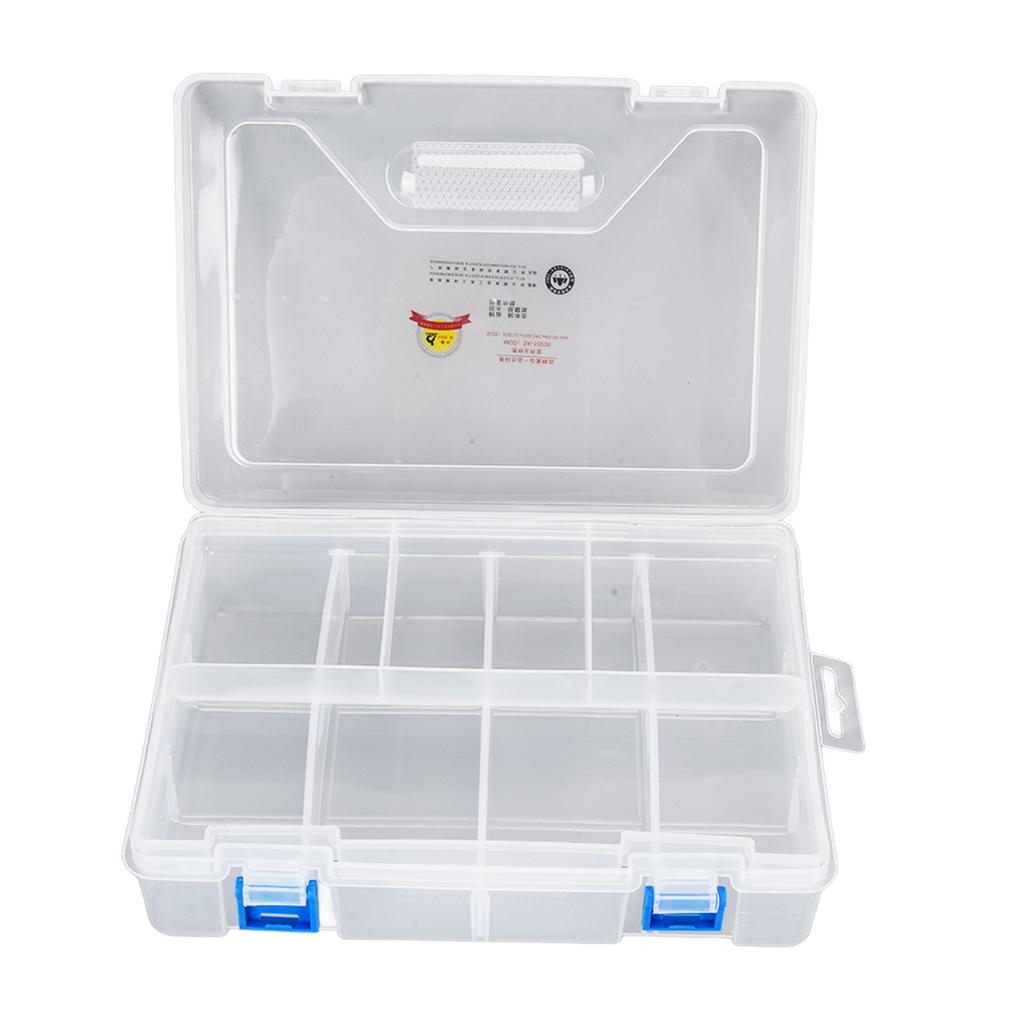 Component Storage Box Transparent Plastic Detachable Accessory Container for Earring Chip