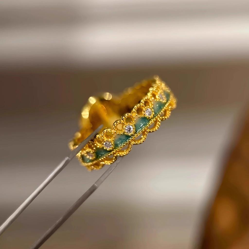 Delicate New Chinese Trend Gourd Agate Ring For Women Beautiful Minimalist Design 2024