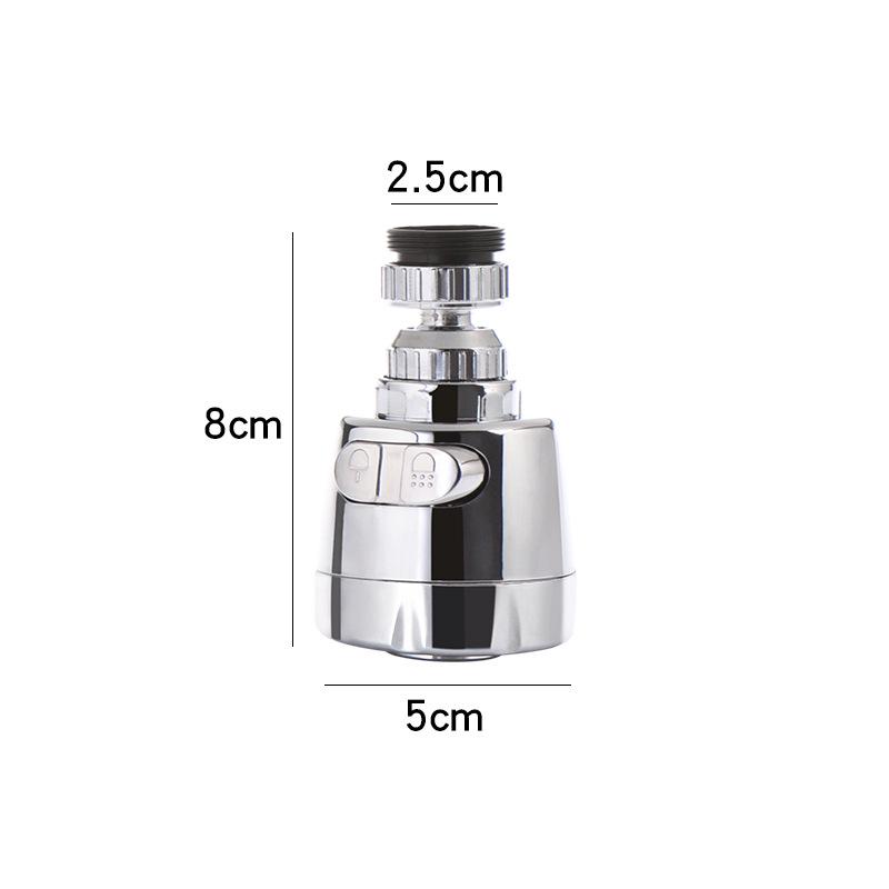 Splash-Proof Rotatable Faucet Nozzle with Water-Saving Filter