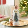 Recordable Christmas Tree Message Bottle Christmas Tree Ornaments Christmas Props Snowy Scene in Nostalgic Bottle