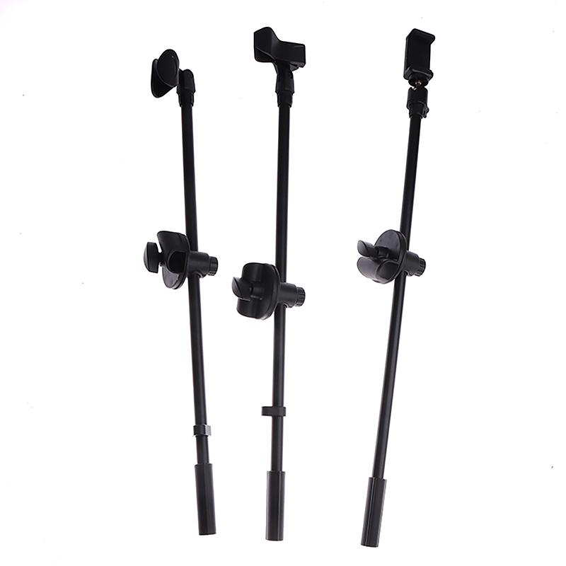 55Cm Microphone Crossbar Stand Rotating Microphone Stand Screw Boom Arms Mic Clip Phone Holder Extension Bracket
