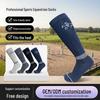 Professional Segmented Compression Equestrian Socks - Non-Slip, Breathable, Embroidered Long Sports Socks for Men & Women.
