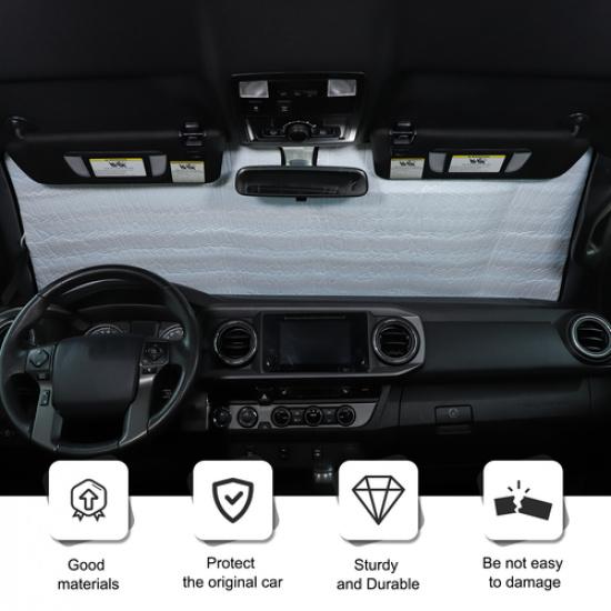 US Flag Car Sun Shade Windshield Window Sunshade Cover For Toyota Tacoma 2016-22