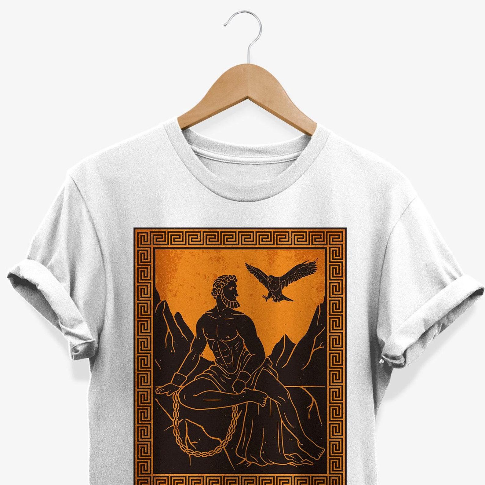 Prometheus T-Shirt, Greek Mythology Art Graphic Tee S