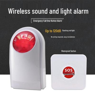 Alarma Sonora y Luminosa Inalámbrica de Emergencia para Espacios Públicos y Tiendas
