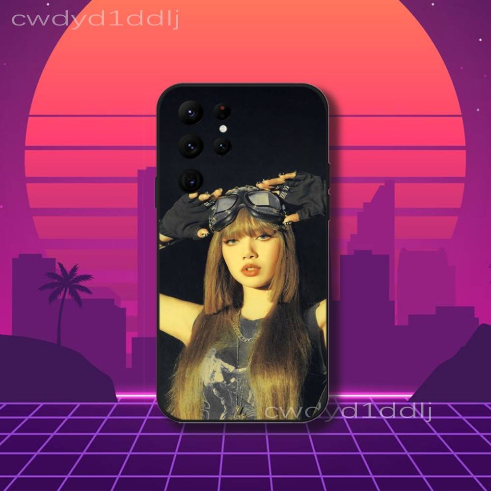 L-LISA LALISA Alter Ego Phone Case For Samsung S10,S21,FE,S21 ,S26,S25,S24,S23,Ultra,S9,S22,Plus Black Shell Cover