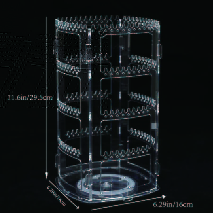 1 Stück, Drehbarer Schmuck-Ausstellungsständer, Ohrclips, Ohrringe, Ohrringe und Halsketten-Ständer.