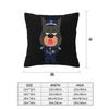 Sheriff Labrador Square Pillowcase Pillow Cover Cushion Zip Decorative Comfort Throw Pillow for Home Bedroom